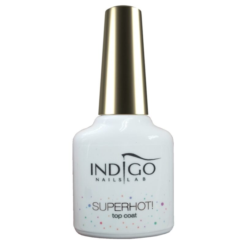 Indigo Superhot! top coat 7ml do zdobień - obrazek 2