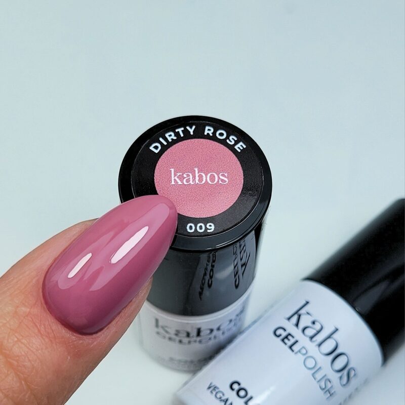 Kabos lakier GelPolish 009 Dirty Rose 5ml hema free vegan - obrazek 3