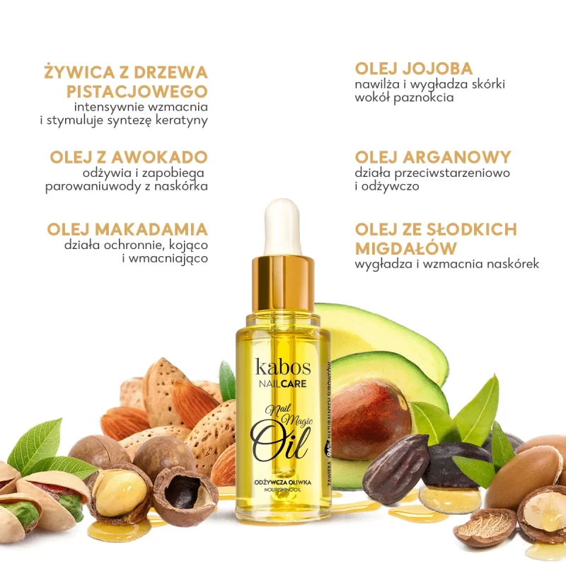 Kabos oliwka silnie regenerująca do paznokci 30ml - Nail Magic Oil - obrazek 2