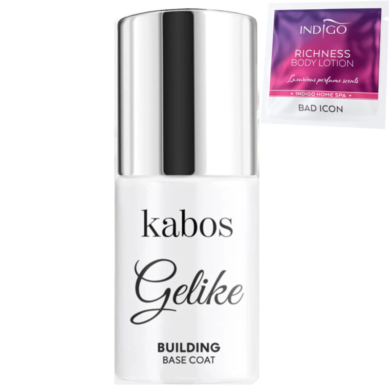 Kabos gelike building base Milky Mist 8ml base coat - obrazek 3